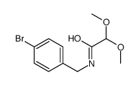 N-(4-溴苄基)-2,2-二甲氧基乙酰胺结构式