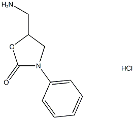 5-氨基甲基-3-苯基-噁唑烷-2-酮盐酸盐结构式