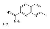 7-methyl-1,8-naphthyridine-2-carboximidamide,hydrochloride Structure
