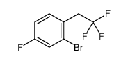 2-bromo-4-fluoro-1-(2,2,2-trifluoroethyl)benzene结构式