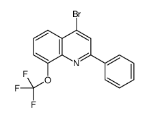 4-bromo-2-phenyl-8-(trifluoromethoxy)quinoline结构式