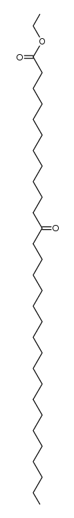12-oxo-triacontanoic acid ethyl ester Structure