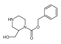 benzyl (2R)-2-(hydroxymethyl)piperazine-1-carboxylate Structure
