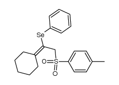(1-cyclohexylidene-2-tosylethyl)(phenyl)selane结构式