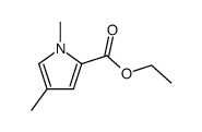 ethyl 1,4-dimethyl-1H-pyrrole-2-carboxylate Structure