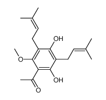 2,4-Dihydroxy-6-methoxy
-3,5-diprenylacetophenone结构式