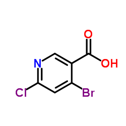 4-溴-6-氯烟酸结构式