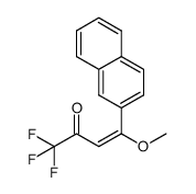1,1,1-trifluoro-4-methoxy-4-(naphthalen-2-yl)but-3-en-2-one结构式