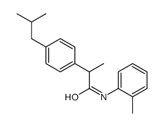 2-(4-异丁基苯基)-N-邻甲苯丙酰胺结构式