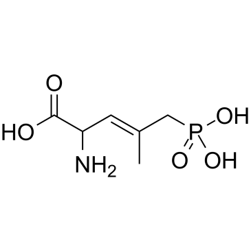 (E)-2-氨基-4-甲基-5-膦酰基-3-戊烯酸图片