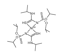 [Ni(iPrNHC(S)NP(S)(OiPr)2)2] Structure