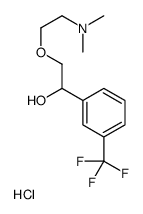 2-[2-(dimethylamino)ethoxy]-1-[3-(trifluoromethyl)phenyl]ethanol,hydrochloride Structure