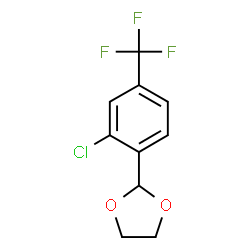 2-[2-Chloro-4-(trifluoromethyl)phenyl]-1,3-dioxolane结构式