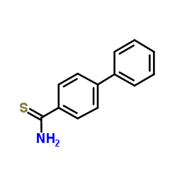 4-Biphenylcarbothioamide structure
