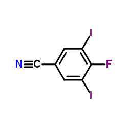 4-Fluoro-3,5-diiodobenzonitrile Structure