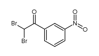 2,2-dibromo-1-(3-nitrophenyl)ethanone结构式