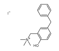 1-(5-benzyl-2-hydroxyphenyl)-N,N,N-trimethylmethanaminium iodide Structure