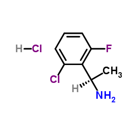 (R)-1-(2-氯-6-氟苯基)乙胺盐酸盐结构式