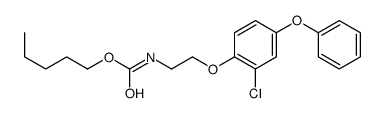 pentyl N-[2-(2-chloro-4-phenoxyphenoxy)ethyl]carbamate结构式