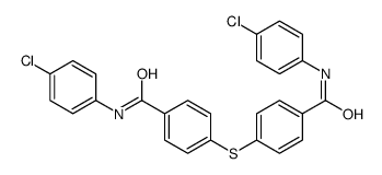 N-(4-chlorophenyl)-4-[4-[(4-chlorophenyl)carbamoyl]phenyl]sulfanylbenzamide Structure
