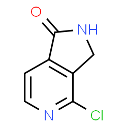 4-氯-2,3-二氢-1H-吡咯并[3,4-C]吡啶-1-酮结构式