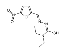 5-Nitro-2-furaldehyde 4,4-diethyl thiosemicarbazone Structure