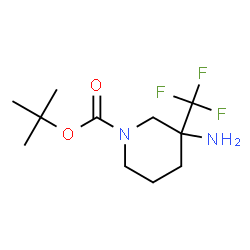 1-Boc-3-amino-3-trifluoromethylpiperidine structure