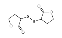 3,3'-Disulfanediylbis(tetrahydrofuran-2-one) Structure