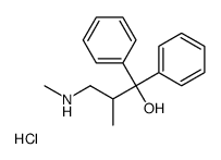 2-methyl-3-(methylamino)-1,1-diphenylpropan-1-ol,hydrochloride Structure