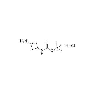 (3-氨基环丁基)氨基甲酸叔丁酯盐酸盐结构式