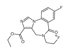 5-(2'-fluoroethyl)flumazenil结构式
