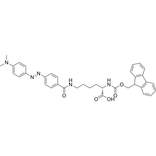 Nα-Fmoc-Nε-Dabcyl-L-赖氨酸结构式
