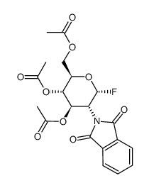 氟化2-脱氧-2-酞酰亚胺基-3,4,6-三-O-乙酰基-Alpha-D-吡喃葡萄糖基结构式