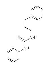 Thiourea,N-phenyl-N'-(3-phenylpropyl)- Structure