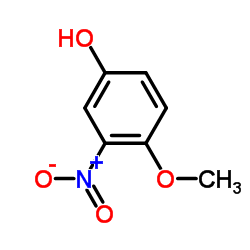 4-羟基-2-硝基苯甲醚结构式