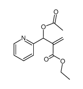 ethyl 2-(acetoxy(pyridin-2-yl)methyl)acrylate结构式