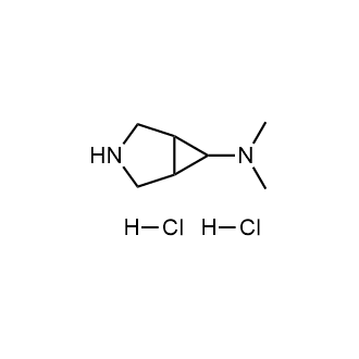外-N,N-二甲基-3-氮杂双环[3.1.0]己-6-胺二盐酸盐结构式