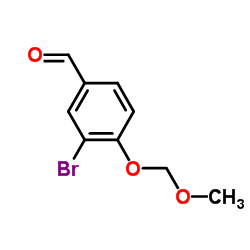 3-Bromo-4-(methoxymethoxy)benzaldehyde结构式