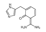 6-(diaminomethylidene)-2-(1H-imidazol-5-ylmethyl)cyclohexa-2,4-dien-1-one结构式