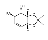(3aS,4R,5R,7aS)-7-iodo-2,2-dimethyl-3a,4,5,7a-tetrahydro-1,3-benzodioxole-4,5-diol Structure