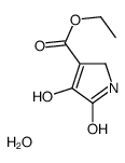 4-羟基-5-氧代-2,5-二氢-1H-吡咯-3-羧酸乙酯水合物结构式