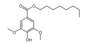 octyl 4-hydroxy-3,5-dimethoxybenzoate Structure