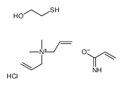 dimethyl-bis(prop-2-enyl)azanium,prop-2-enamide,2-sulfanylethanol,chloride Structure