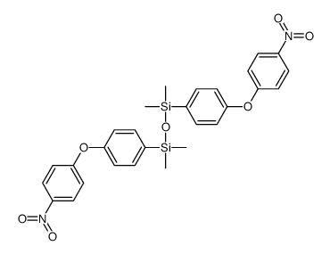 [dimethyl-[4-(4-nitrophenoxy)phenyl]silyl]oxy-dimethyl-[4-(4-nitrophenoxy)phenyl]silane Structure