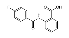 2-(4- fluorobenzamido)benzoic acid结构式