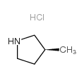 (S)-3-甲基吡咯烷盐酸盐结构式