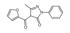 4-(furan-2-carbonyl)-5-methyl-2-phenyl-4H-pyrazol-3-one结构式