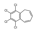 1,2,3,4-tetrachloro-9H-benzo[7]annulene结构式
