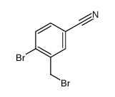 3-(溴甲基)-4-溴苯腈结构式
