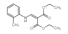 2-(邻甲苯氨基亚甲基)丙二酸二乙酯结构式